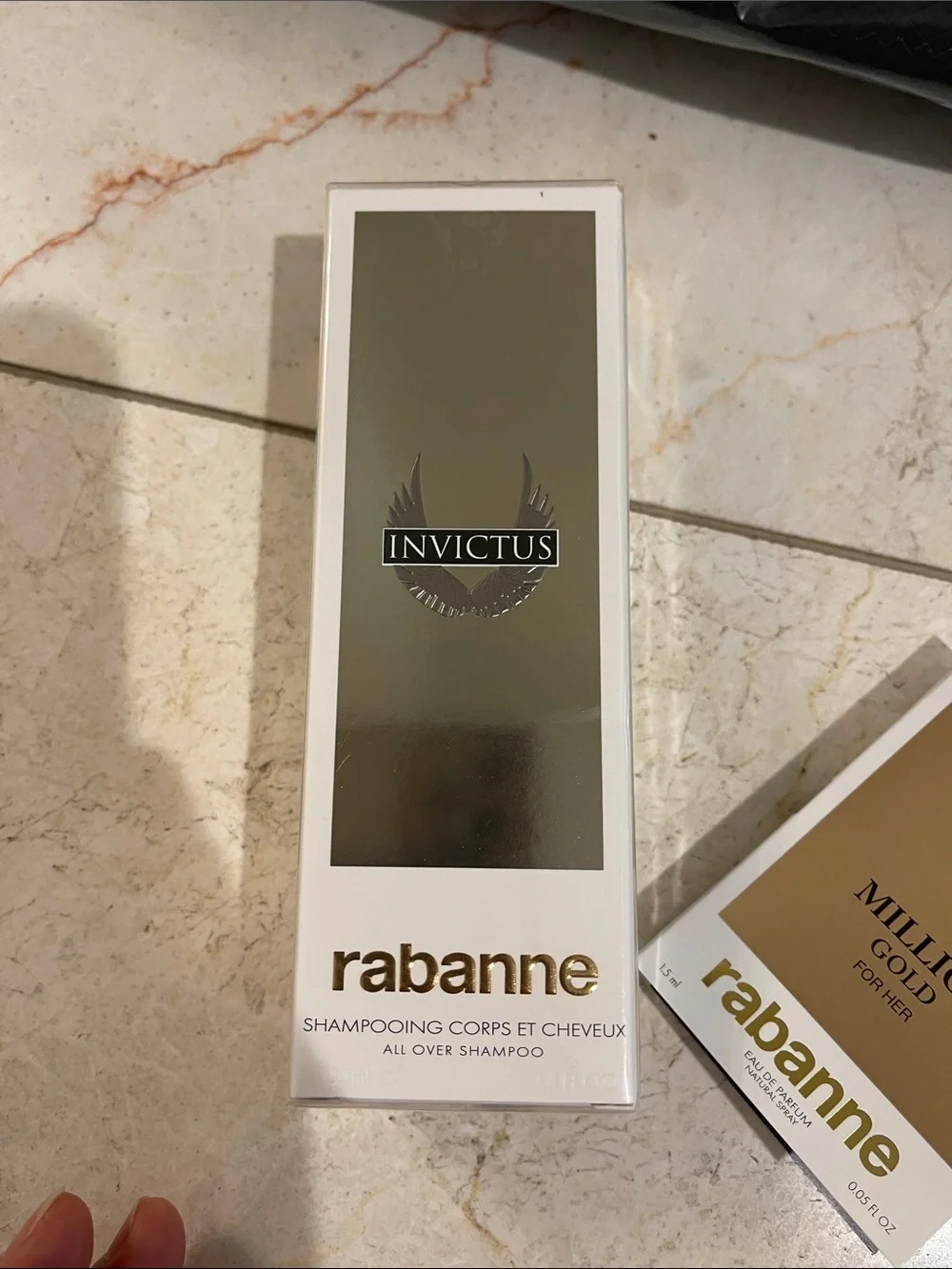 Paco Rabanne Phantom Parfum Sample Cards in Silver and Gold